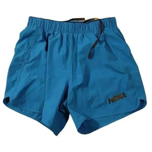 Hoka One One Glide 5" Men Blue / black Running Shorts Size Small